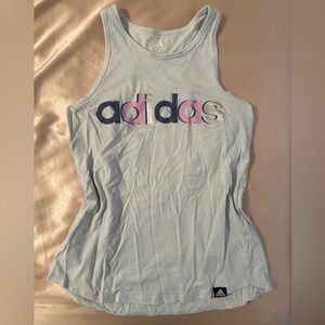Adidas Women's Pastel Blue Tank Top